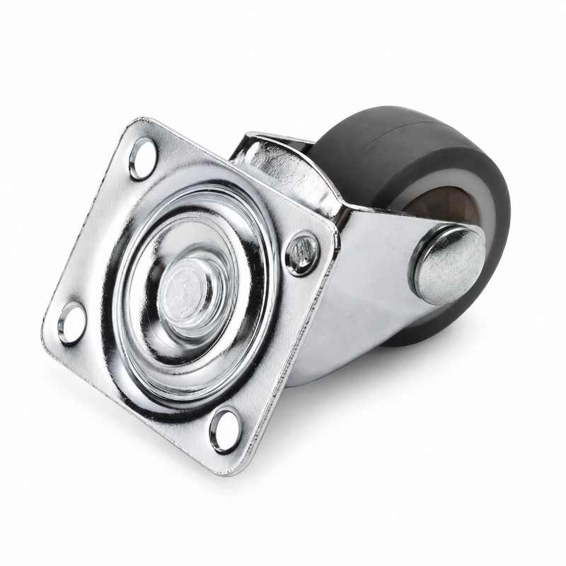 Swivel Furniture Casters with Soft TPR Rubber Wheels – 4-Piece