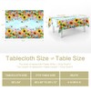 Table Cloth Sunflowers, Rectangle Tablecloth Blue Sky Floral Butterfly 60x84"