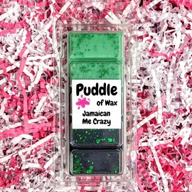 Puddle of Wax - Jamaican Me Crazy Soy Wax Melt Snap Bar - 50g - Fruity Scent - Vegan Friendly - Made in the UK