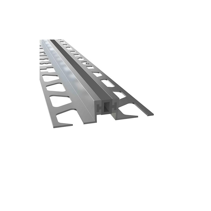 Aluminium Expansion Joints Tile Profile Matt Silver Length 270 cm