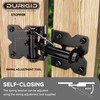 DURIGID Automatic Self Closing Gate Hinge for Vinyl, Steal Gate,