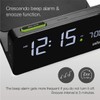 Braun Digital Alarm Clock with VA LCD Display, 10W Qi