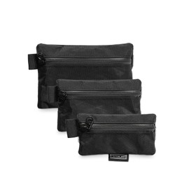 TACTICAL GEEK Storage A5 EDC Storage Pouch Set, Molle EDC Gadget Pouch, Multi-Functional Utility Small Tool Pocket for Daily Carry (Light Black)