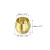 PATIKIL Brass 4mm Compression Sleeves Ferrules, 100 Pack Brass Ferrule