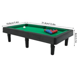 Mini Pool Table, Miniature Pool Game Set Billiard Pool Game Set for Desktop Decoration Ornament for Kids Gift