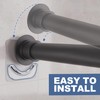 2 Pack Adhesive Curtain Rod Holders, No Drilling Shower Curtain