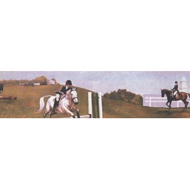 Polo Horse Riding Retro Vintage CA3018V2B Wallpaper Border