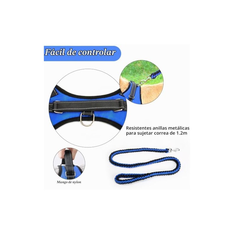 Jasonwell Collar para Perro - Pequeño Mediano Grande Pechera para