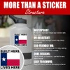SUNHADO Built Here Lives Here Sticker, Texas State Flag Stickers,