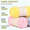 Reessy Chenille Yarn 400g(4×100g), Super Soft Chunky Wool Set, Thick