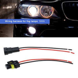 ECSiNG 4Pcs 9005 9006 HB3 HB4 Bulb Sockets Wiring Harness 2 Pin Fog Lights Wiring Harnes Car Part Accessories for Headlights Fog Lights 12V-24V