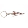 Harvard Pennant Key Chain White