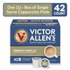 Victor Allen's Coffee French Vanilla Flavored Cappuccino Mix,K-Cup Pods,42 Count