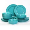 TP 18-Piece Dinnerware Set, Melamine Dishes Set with Bowls and