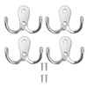 Double Prong Coat Hook Robe Hooks Dual Coat Hooks Wall
