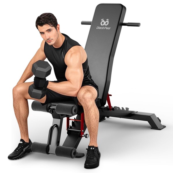 Adjustable Weight Bench - Workout Foldable Strength Training 1300lb Capacity