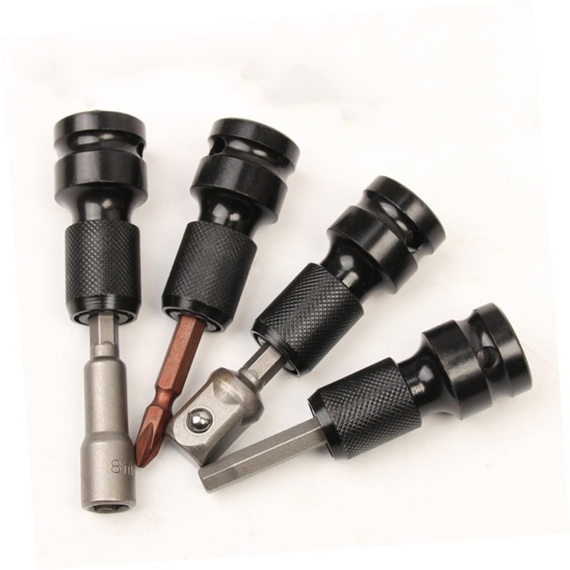 TEHAUX 1/2' to 1/4' Drill Converter Impact Driver Chuck Adapter