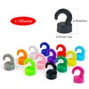 JINGZHAN 12 Pcs Mini Magnetic Hooks Black Small Magnet Cute