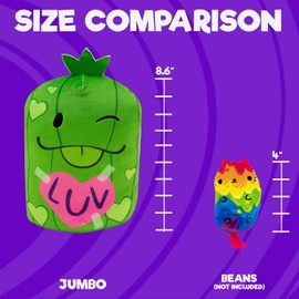 Cats vs Pickles - Jumbo- Luv Pickle - Super Soft and Squishy Stuffed Bean-Filled Plushies - Great Toys for Boys and Girls. Collect These as Desk Pets, Fidget Toys, or Sensory Toys.