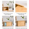 FOROREH Tissue Dispenser Cosmetic Tissue Box Bamboo Tissue Dispenser Tissue