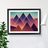 Futuristic Pyramids Vol.2 Abstract H1022 Framed Print for Living Room