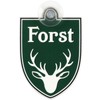 Sign Car Sign Forest with Suction Cup Green 75 x