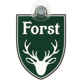 Sign Car Sign Forest with Suction Cup Green 75 x 100 mm Inside or Outside