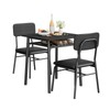 IDEALHOUSE 3-Piece Dining Table Set for 2 with Storage Rack,