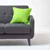 HOMESCAPES - 100% Cotton Plain Green Cushion Cover- 45 x