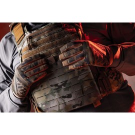 Glove Station The Impulse - Tactical Shooting Gloves for Men with Touchscreen Compatibility, Lightweight Design and Outstanding Grip for Outdoor, Sports, Motorcycle and Work - Camouflage, XL