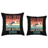 Dad Hero Leaf Blower Legend Fathers Day Throw Pillow