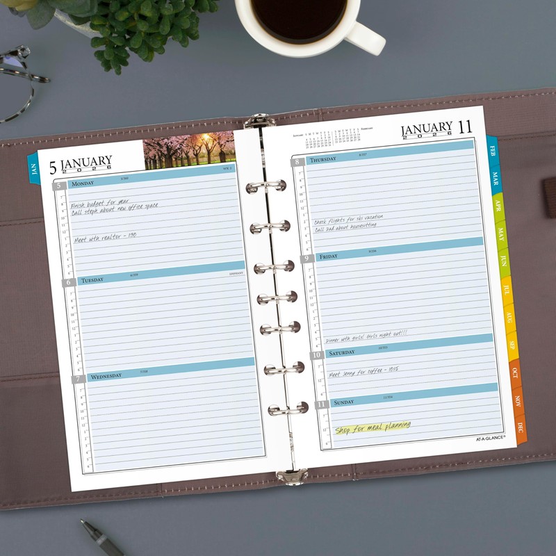AT-A-GLANCE 2026 Planner Refill, Weekly & Monthly, 5.5" x 8.5",