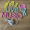 Live Music Neon Sign, Studio Lights, DJ Sign, LED Fall