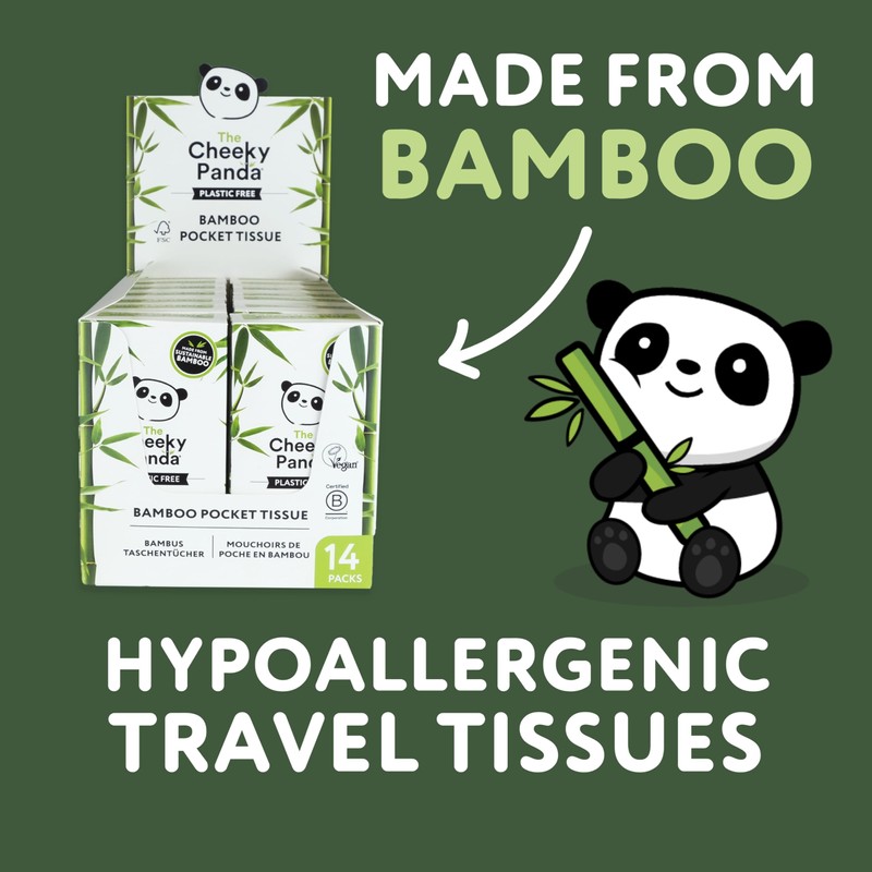 The Cheeky Panda Bamboo Facial Tissue | 14 x Plastic