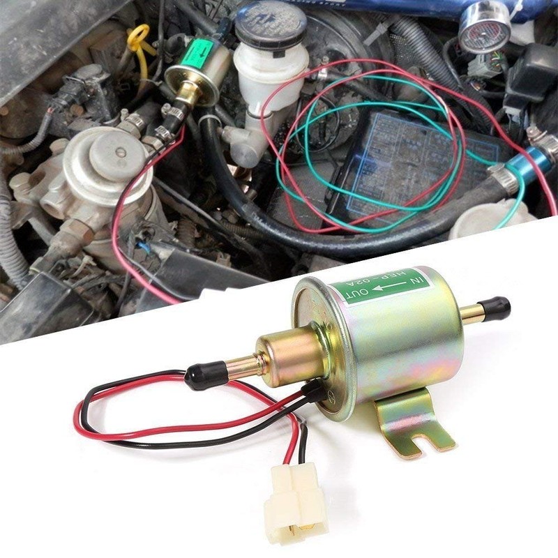 HZTWFC Universal Diesel Petrol Gasoline 12V Electric Fuel Pump HEP-02A