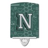 Caroline's Treasures CJ2010-NCNL Letter N Back to School Initial Ceramic