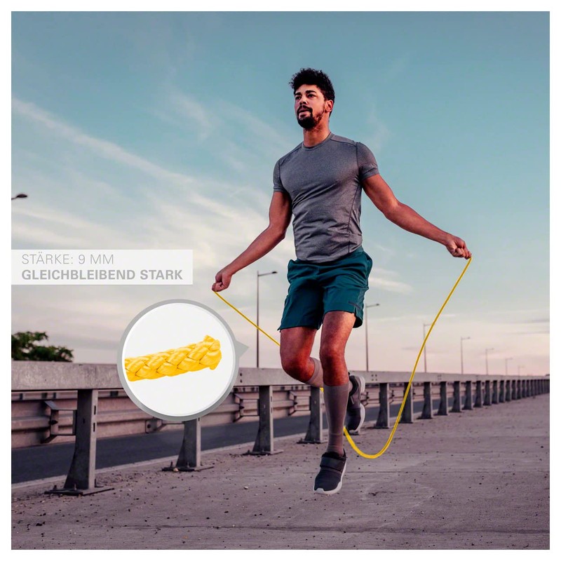 Gymnastics Skipping Rope 300 cm, yellow