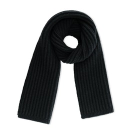 YATANAM Toddler Scarf Warm Knit Kids Neck Warmer Soft Stretch Baby Winter Scarves for Boys Girls (A-black)