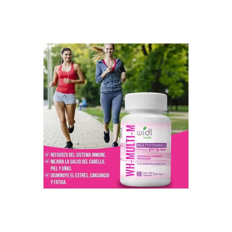 Multivitamnico Premium para Mujer WH-Multi-M con Colgeno Hidrolizado Widl Health