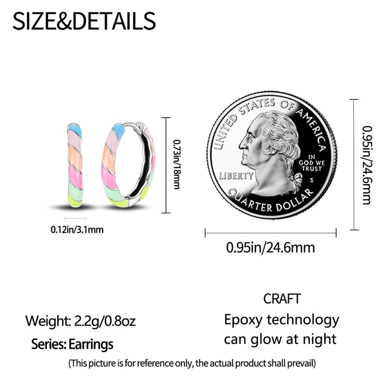 KUNSIR 925 Sterling Silver Earrings,Hoop Earrings for Women Various Hypoallergenic