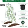 HONYTA Foldable Cucumber Trellis, 46" L x 18" W A-Frame