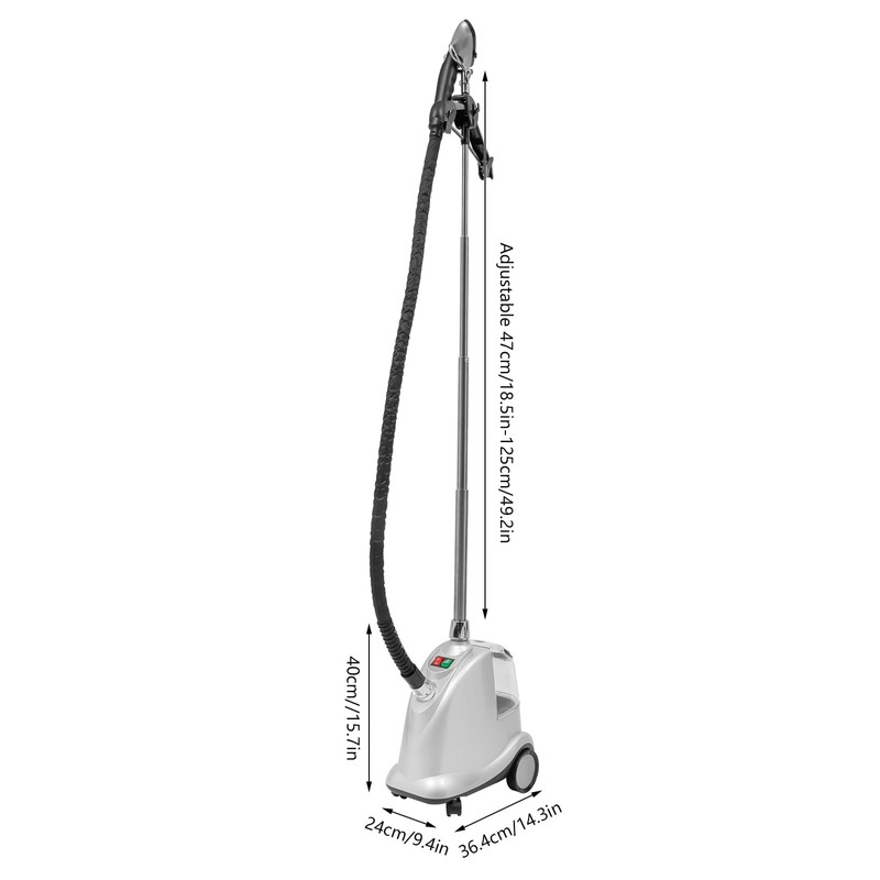 WUSILILU 1800W Professional Standing Steamer for Clothes with Hanger, 210.2