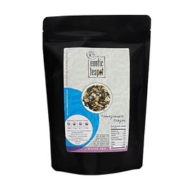 The Exotic Teapot – Pomegranate Dragon Fruit White Tea, 125g Pouch, Pai Mu Tan Peony Blend