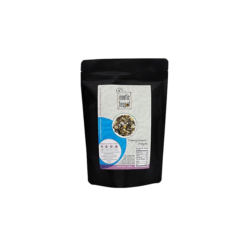 The Exotic Teapot – Pomegranate Dragon Fruit White Tea, 125g