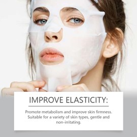 Collagen Absorbable Moisturising Face Masks, Pack of 4, Improves Firmness and Elasticity, Long-Lasting Hydration