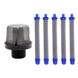 1pcs 288716 3/4-Inch Inlet Strainer Thread &5pcs 288749 Airless Spray Gun Filter Combination fits Airless Paint Sprayers Gun