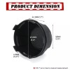 Slaction 4Pcs Black Wheel Center Hub Cap For 11065-1341 Kawasaki