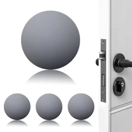 XoYoZo Door Stoppers Wall Protector Buffer Guard Doorknob Door Handle Bumper Self Adhesive Silencer Soft Rubber Crash Pad for Home Office