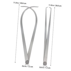 ULTECHNOVO 2pcs Caliper Outside Dial Metric Measuring Stainless Sculpting Calibers Modeling Firm Tools for Mechanics Silver Steel
