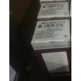 Lutron Maestro MRF2-6ANS-277-iv Single Paddle Tap Dimmer Light Switch ivory NEW